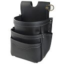 フジ矢(FUJIYA) 腰袋3段 黒金 AB-23BGのイメージ画像です。