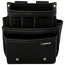 フジ矢(FUJIYA) 腰袋スタンダード3段(黒金) PS-23BGのイメージ画像です。